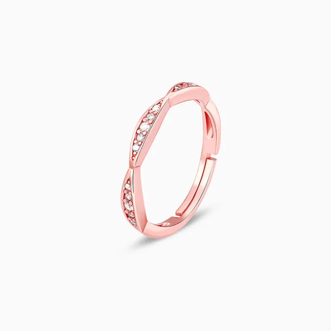 Rose Gold Twisty Turns Ring