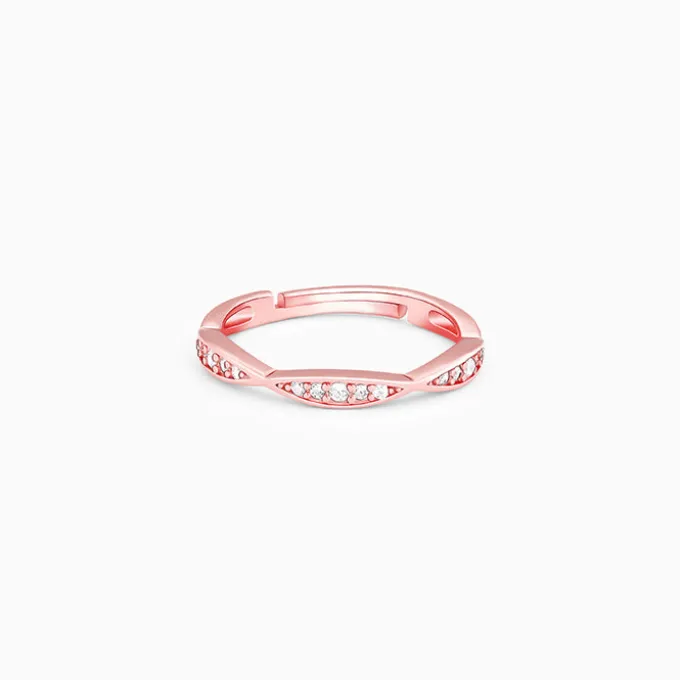 Rose Gold Twisty Turns Ring