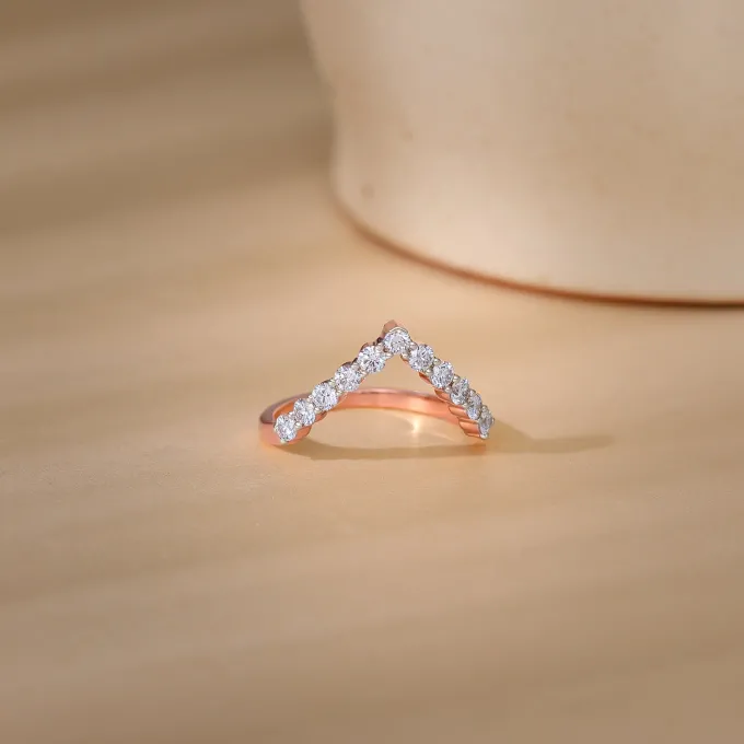 Rose Gold Vanki Diamond Ring