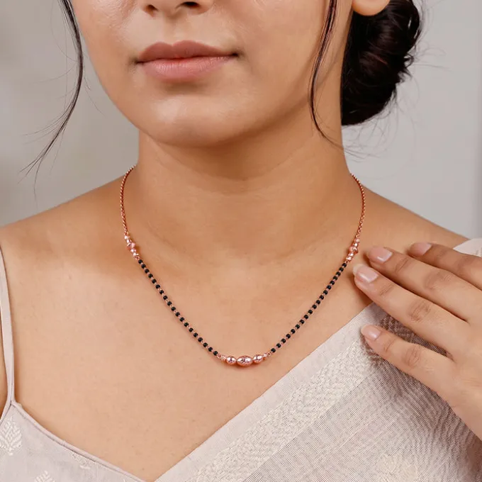 Rose Gold Varnika Mangalsutra