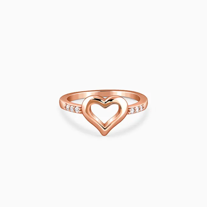 Rose Gold Velora Heart Ring (Size 12)