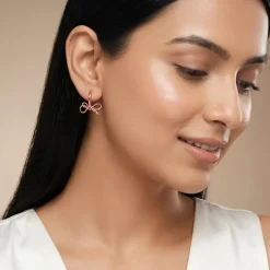 Rose Gold Velora Hoop Earrings