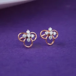 Rose Gold Velora Lab Grown Diamond Stud Earrings