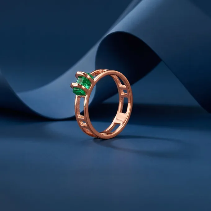 Rose Gold Verde Luxe Ring (Size 12)