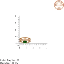 Rose Gold Verde Luxe Ring (Size 12)