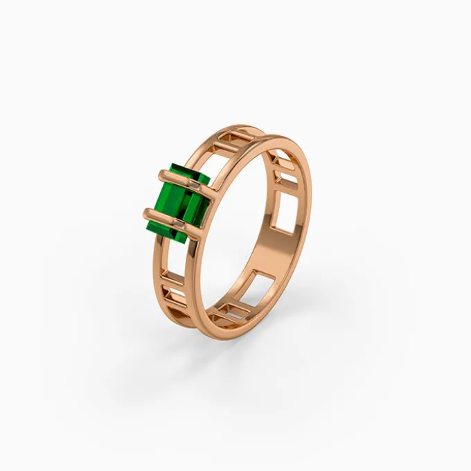Rose Gold Verde Luxe Ring (Size 12)