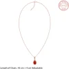 Rose Gold Vidhatri Pendant With Link Chain