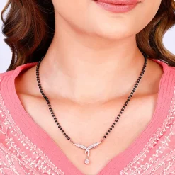 Rose Gold Vows of Love Mangalsutra