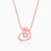 Rose Gold Whole Heart Necklace