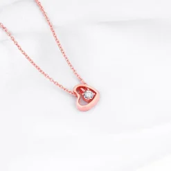 Rose Gold Whole Heart Necklace