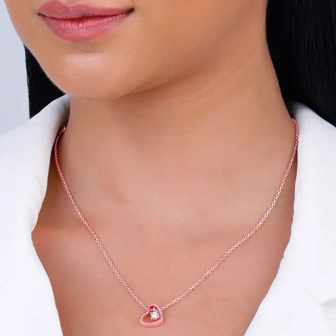 Rose Gold Whole Heart Necklace