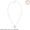 Rose Gold Wing Flap Pendant With Link Chain
