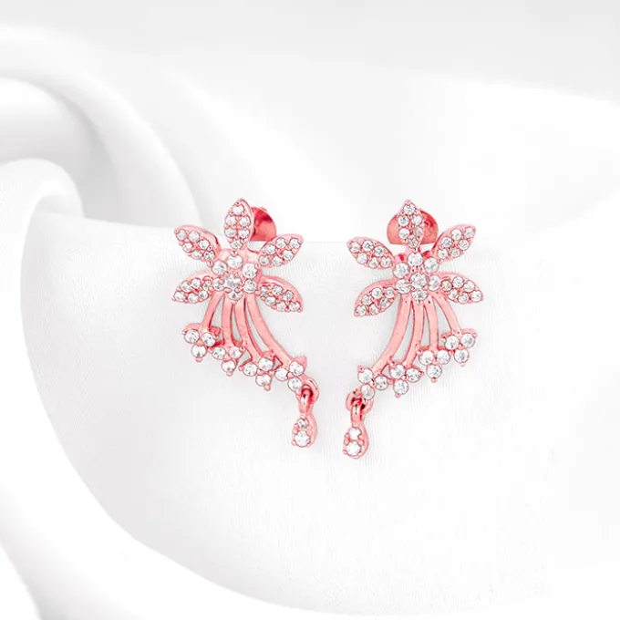 Rose Gold Wings of Shine Earrings