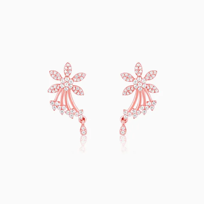 Rose Gold Wings of Shine Earrings