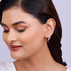 Rose Gold Wings of Shine Earrings