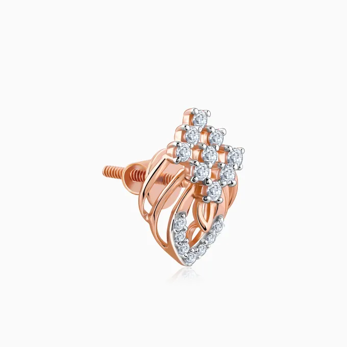 Rose Gold Wonderful Whimsy Diamond Earrings