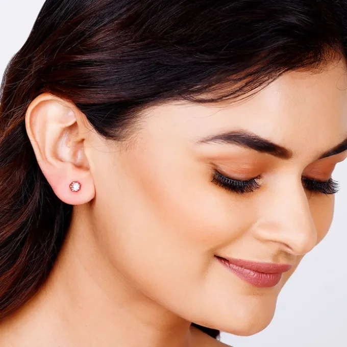Rose Gold You're One Of A Kind Earrings