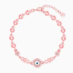 Rose Gold Zircon Evil Eye Bling Bracelet