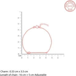 Rose Gold Zircon Minimal Bracelet