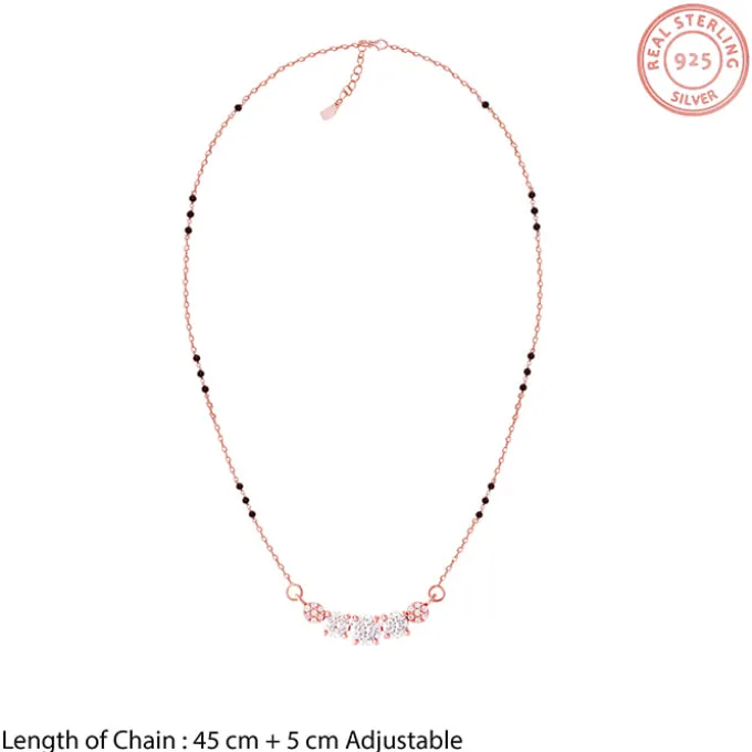 Rose Gold Zirconia Elegance Mangalsutra Set