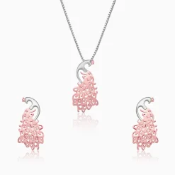 Royal Peacock Set with Box Chain