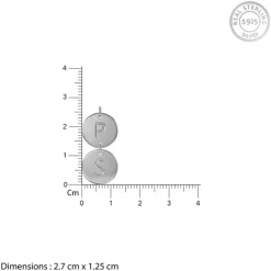 Silver Personalised The Pair Initial Necklace
