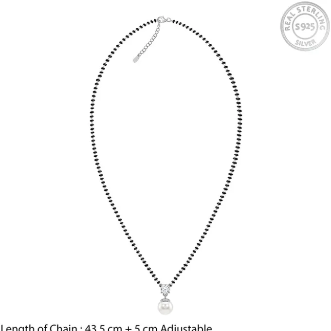 Silver Aadhira Pearl Mangalsutra