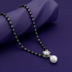 Silver Aadhira Pearl Mangalsutra