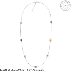 Silver Admiring Charm Necklace