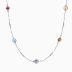 Silver Admiring Charm Necklace