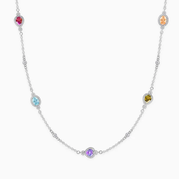 Silver Admiring Charm Necklace