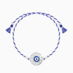 Silver Admiring Evil Eye Rakhi