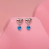 Silver Adore Love Earrings