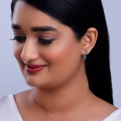 Silver Adore Love Earrings
