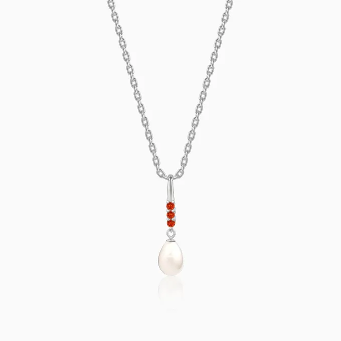 Silver Althea Pendant With Link Chain