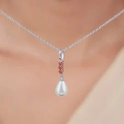 Silver Althea Pendant With Link Chain