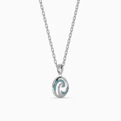 Silver Amphitrite Pendant with Link Chain