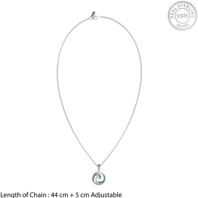 Silver Amphitrite Pendant with Link Chain
