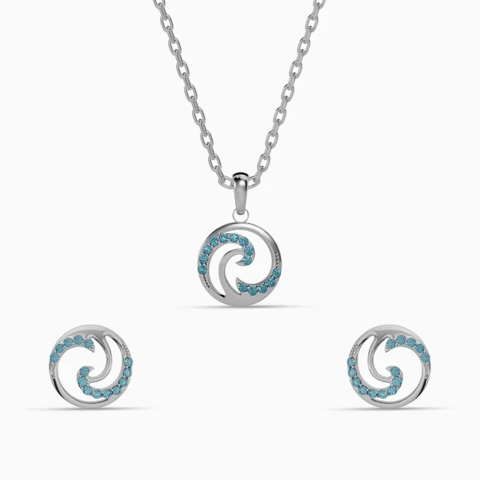 Silver Amphitrite Set of 2