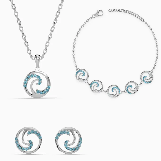 Silver Amphitrite Set of 3