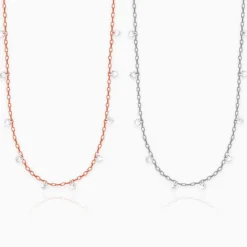 Silver and Rose Gold Regal Queen Duo