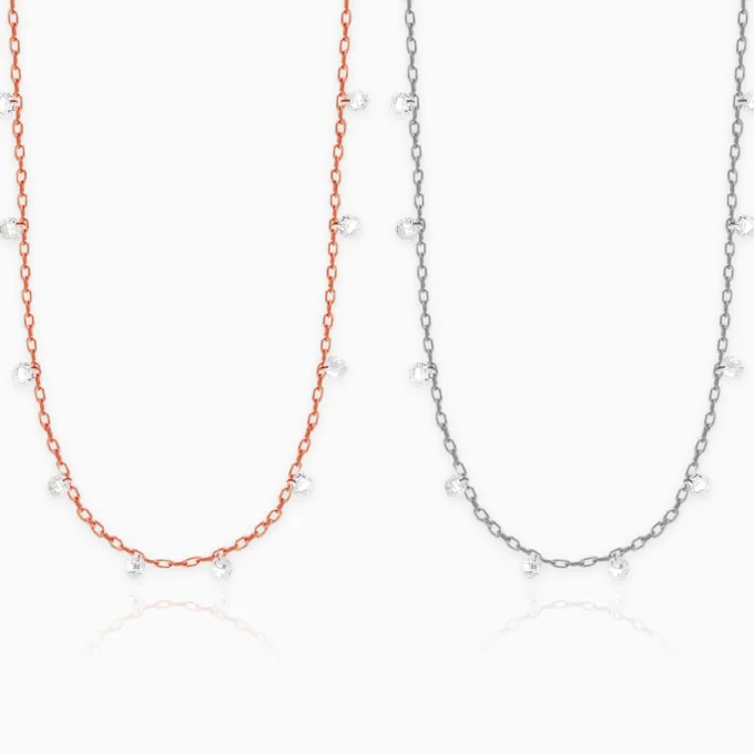 Silver and Rose Gold Regal Queen Duo
