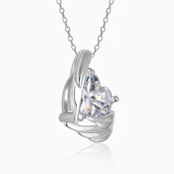 Silver Angel Wings of Protection Necklace
