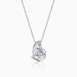 Silver Angel Wings of Protection Necklace