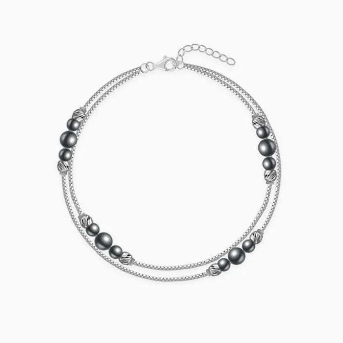 Silver Angelina Pearl Bracelet