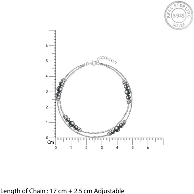 Silver Angelina Pearl Bracelet