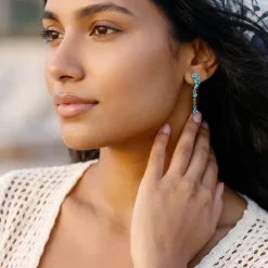 Silver Antiope Earrings