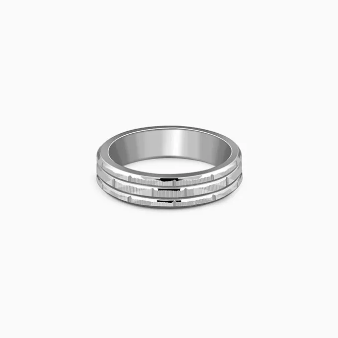 Silver Architect Band For Him (Size 17)