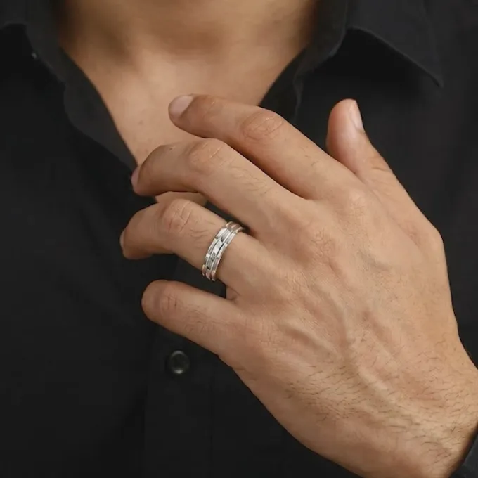 Silver Architect Band For Him