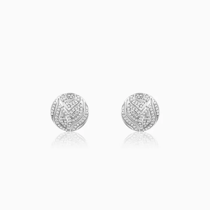 Silver Art Nouveau Earrings